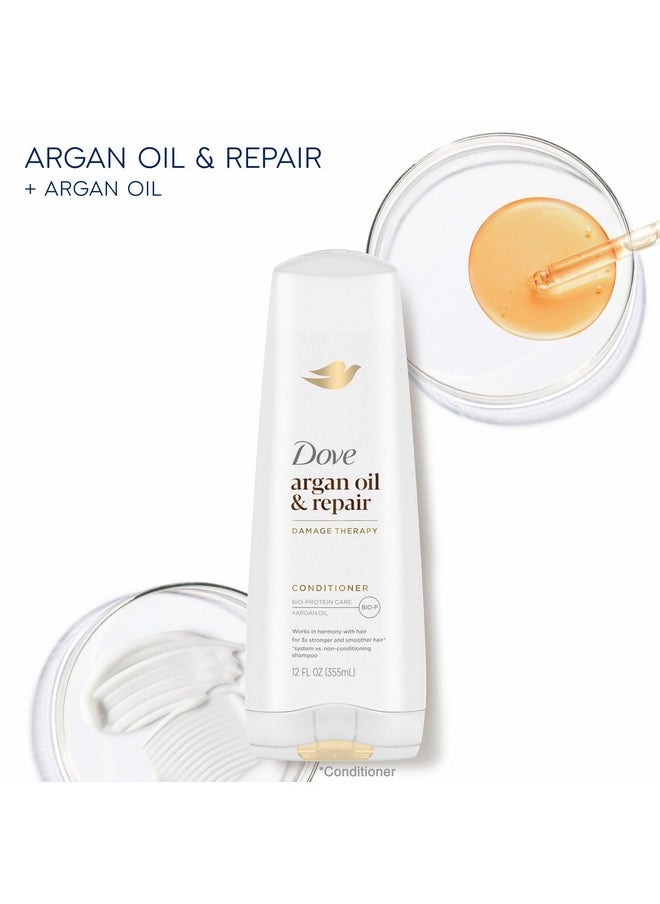 Conditioner Argan Oil & Damage Repair 1 For Damaged Hair 92% Natural Origin, Paraben Free Conditioner 12 Oz