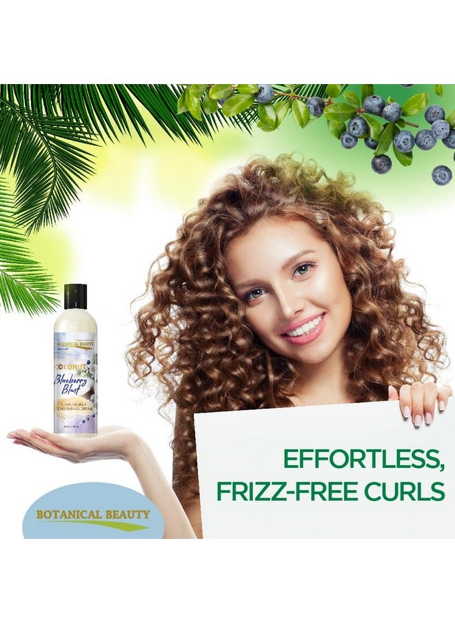 Coconut Blueberry Blast Leave-In Conditioner Hair Softening, Detangling, Damage Repairing And Breakage Prevention 8 Fl. Oz. 240 Ml.