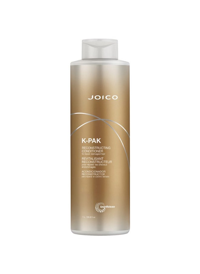 K-Pak Daily Reconstructing Conditioner | For Damaged Hair | Restore Shine | Smooth & Detangle | Eliminate Static | With Keratin & Guajava Fruit Extract | 33.8 Fl Oz