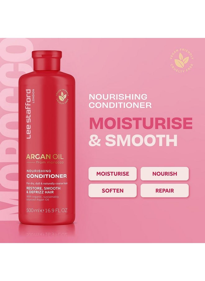 Argan Oil Nourishing Hair Conditioner, 16.9 Fl Oz For Dry Dull And Naturally Coarse Hairs Hair Tretament Cream Defrizz Hair