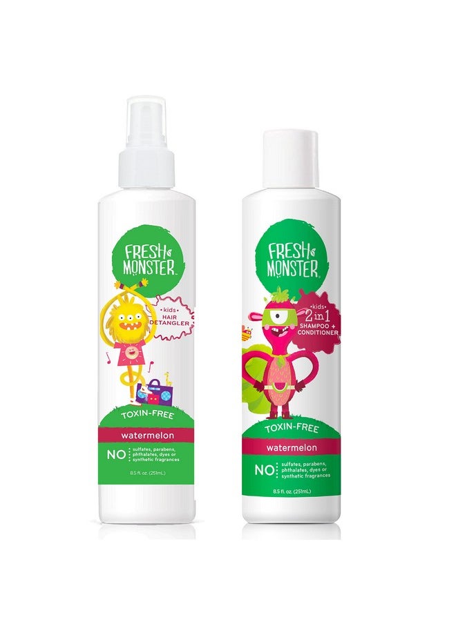 Kid'S Detangler (Combo With Shampoo, Watermelon), 2 Piece Set