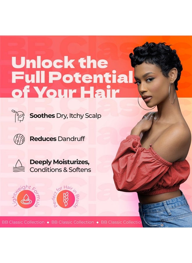 Bb Pine Tar Super Gro Conditioning Temple & Scalp Treatment For Dandruff - Soothes Dry, Itchy Scalp, Moisturizer & Deep Conditioner - With Pine Tar, Salicylic Acid & Lanolin - 6 Oz