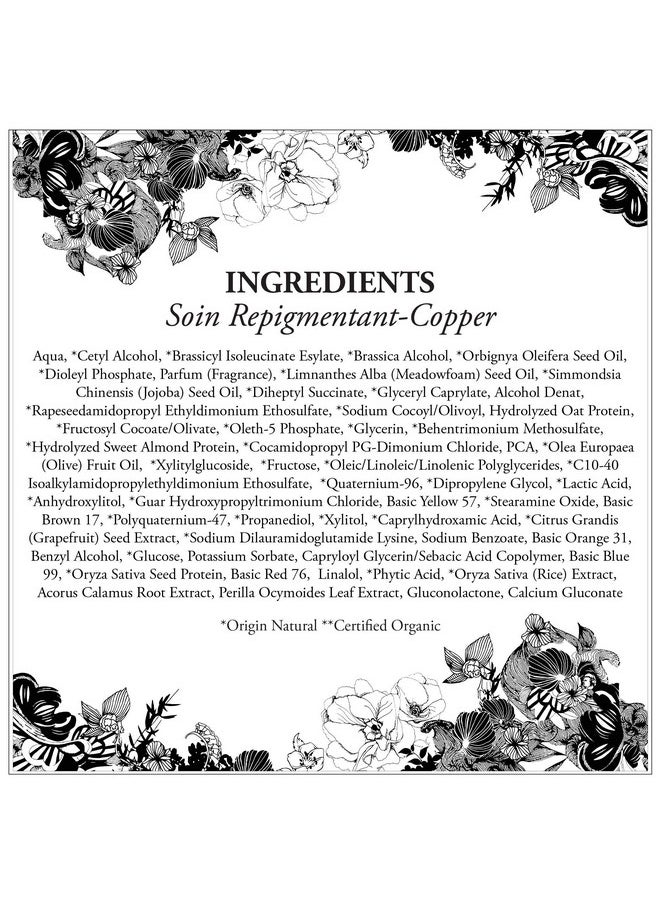 Paris - Soin Repigmentant Natural Copper - Color-Enhancing Hydrating Conditioner - Warms Dark Brown To Copper Tones (6.7Oz)