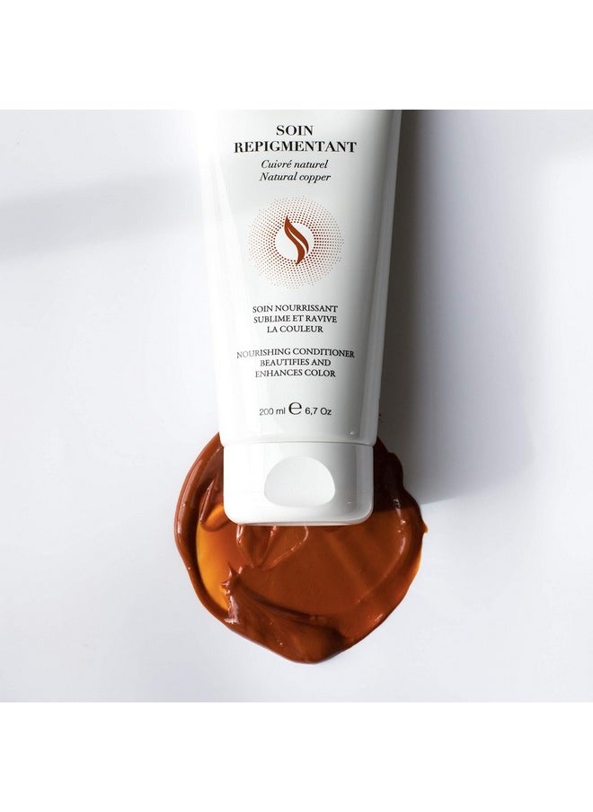 Paris - Soin Repigmentant Natural Copper - Color-Enhancing Hydrating Conditioner - Warms Dark Brown To Copper Tones (6.7Oz)
