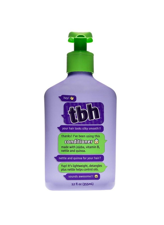 Teen & Kids Conditioner- Lightweight And Detangling Hydrating Hair Conditioner For Dry, Oily, Fine, Curly, And All Hair Types - Tween And Kids Hair Conditioner - Sulfate, Paraben Free - 12 Oz