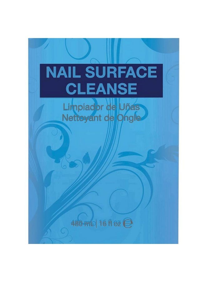 Nail Soak Off Surface Gel Uv Top Coat Cleanser Bottle, 16 Fl Oz (2 Pack)