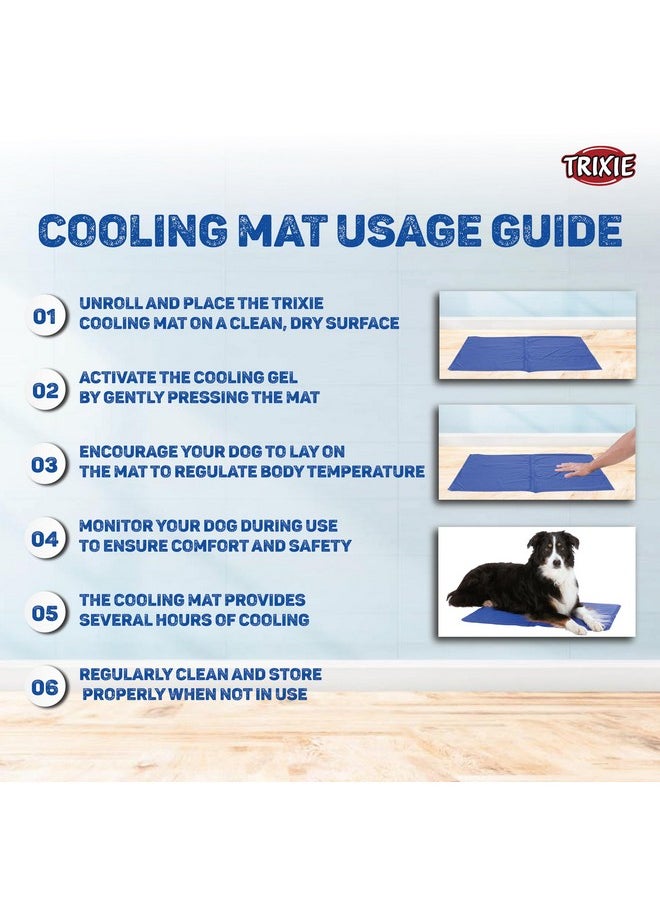 Heat Relief Cooling Mat/ Bed For Medium To Large Sized Puppies And Adult Dogs Like Bichon, Cocker Spaniel, Golden Retriever, Labrador (100 X 60 Cm, (Xl))