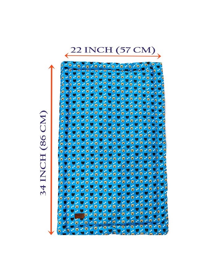 Midwest Dog & Cat Matterss Comfy Medium Size Bed Soft, Light, Quirky Prints Suitable for Small Breed & Medium Size Dogs | Length 34 Inch(86 CM) * Width 22 Inch(57 CM)