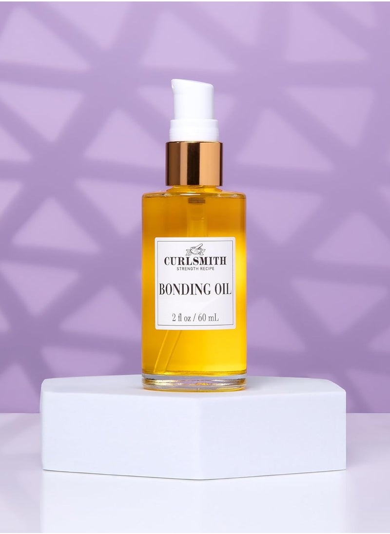 CURLSMITH – Bonding Oil, Lightweight Finishing Oil, For All Hair Types Including Dry & Damaged (60ml/2 fl oz)