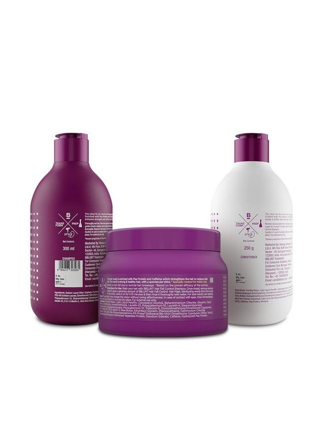 Hair Fall Control Hair Mask 250 G + Hair Fall Control Shampoo 300 Ml + Hair Fall Control Conditioner 250 G