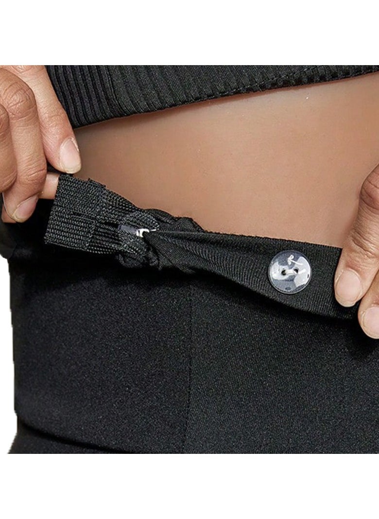 2-PACK Maternity Pants With Cross Belly Support Belt, Close To The Belly, Soft And Comfortable