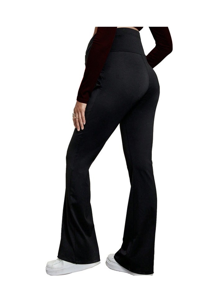 Maternity Pants With Cross Belly Support Belt, Close To The Belly, Soft And Comfortable