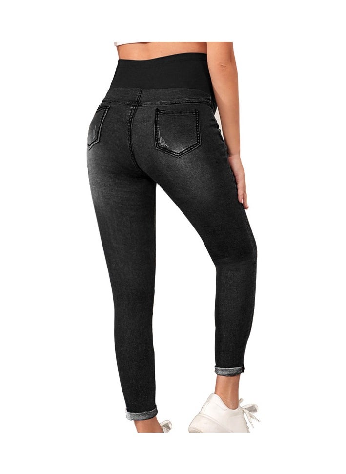 Maternity Jeans, High Waist and Belly Support