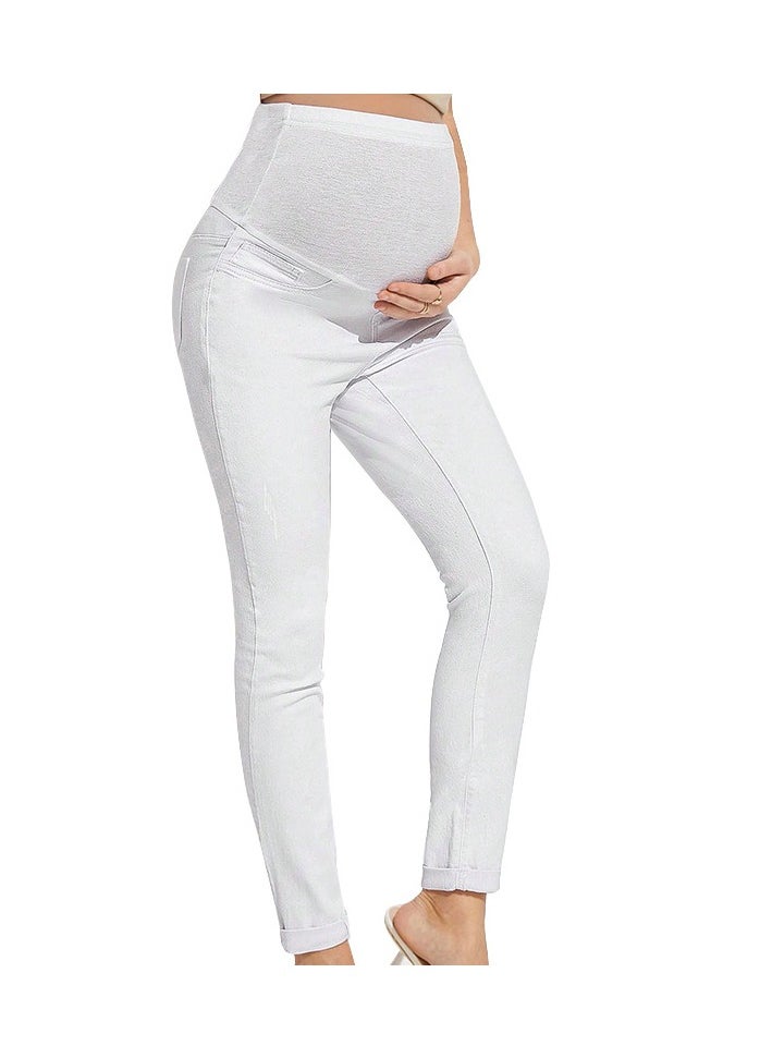 Maternity Jeans, High Waist and Belly Support