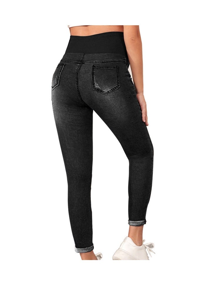 2-PACK Maternity Jeans, High Waist and Belly Support