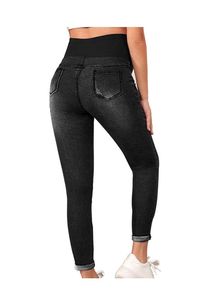 2-PACK Maternity Jeans, High Waist and Belly Support