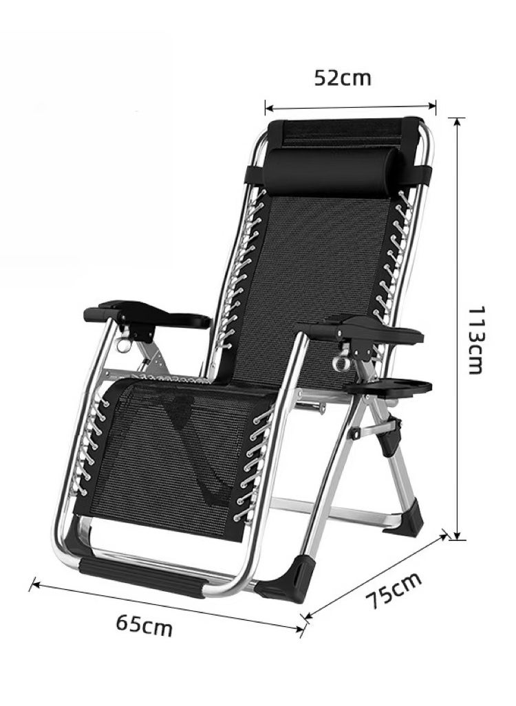 Leisure Home Lounge Chair, Office Nap Folding Bed, Suitable for Courtyard Camping Beach