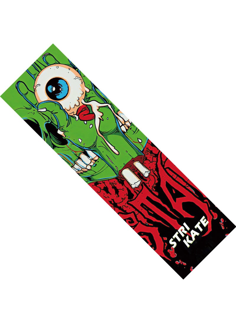 83x24cm Skateboard Grip Tape with Patterngreen eye green eye