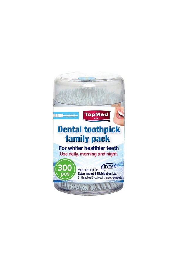 Brush Picks Toothpicks Hygiene Sticks (300 Count)