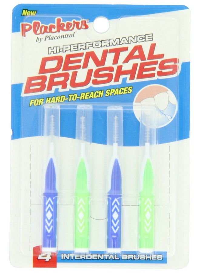 Hi Performance Dental Brushes, 4 Piece