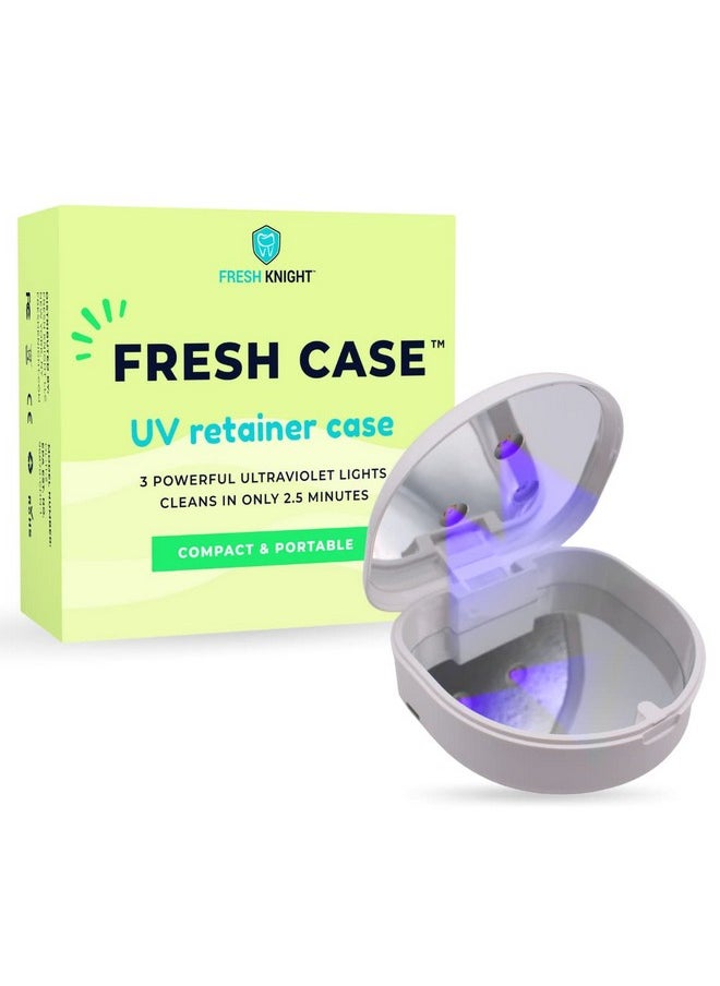 Uv Retainer Case | Uvc Retainer Cleaner, Disinfects Cleans And Removes Odors, Mouth Guard Case, Compatible For Invisalign Case, Retainer Cases | Fresh Case