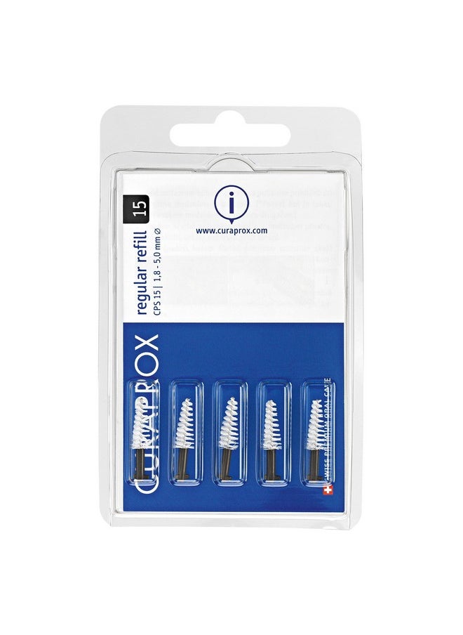 Cps 15 Regular Refill, 5 Pcs., Black