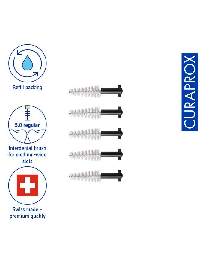 Cps 15 Regular Refill, 5 Pcs., Black