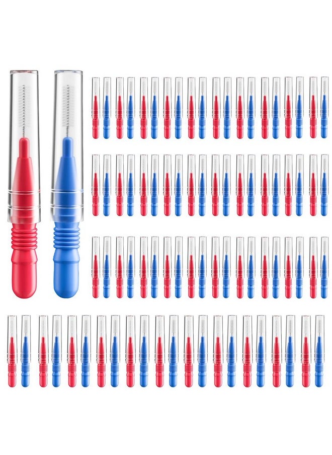 Interdental Brush, Flossing Head,Easy Use Tooth Cleaning Tool (88 Count)(2.5Mm/3Mm)