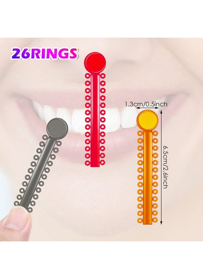 2080 O-Rings Multicolor Orthodontic Ligature Ties Elastic Teeth Orthodontic Ligature Rubber Bands For Braces