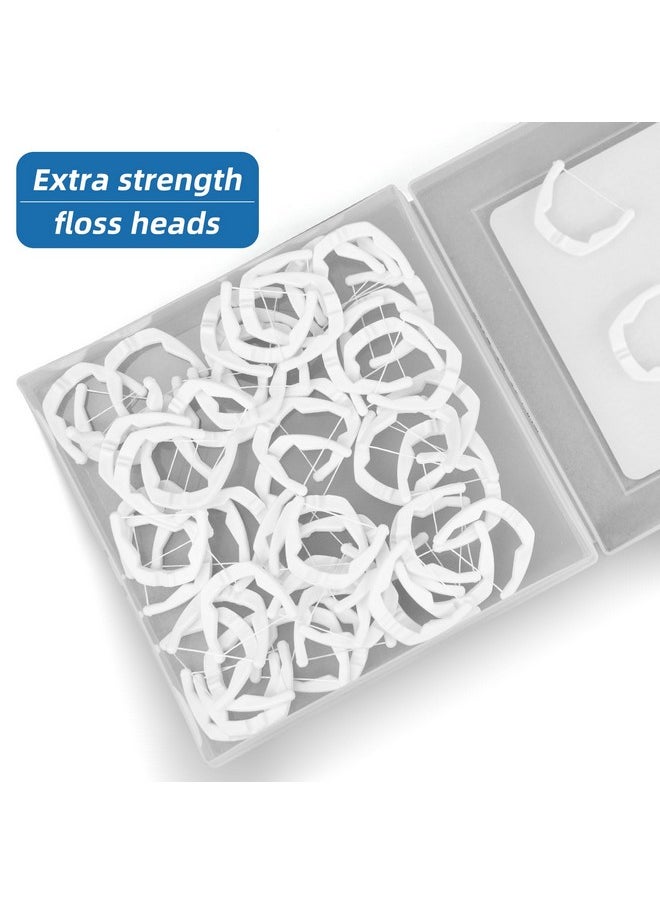 Ultraclean Access Flosser Refill Heads, Kit Of Refills, Deep Clean Teeth, Protect Teeth And Gums Pfas Free, Mint 60Pcs (Pack Of 2)