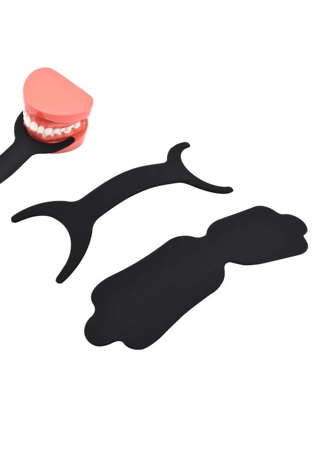 2 Pcs Silicone Dental Orthodontic Photography Contraster,Bendable Intraoral Photography Background Board,Black Background Board Contraster (C1+C2)