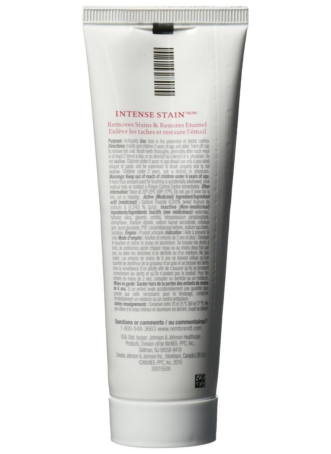 Toothpaste, Intense Stain, Mint Flavor, 3.52-Ounce Tubes (Pack Of 3)