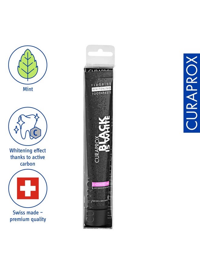 Black Is White Activated Charcoal Toothpaste, 90Ml