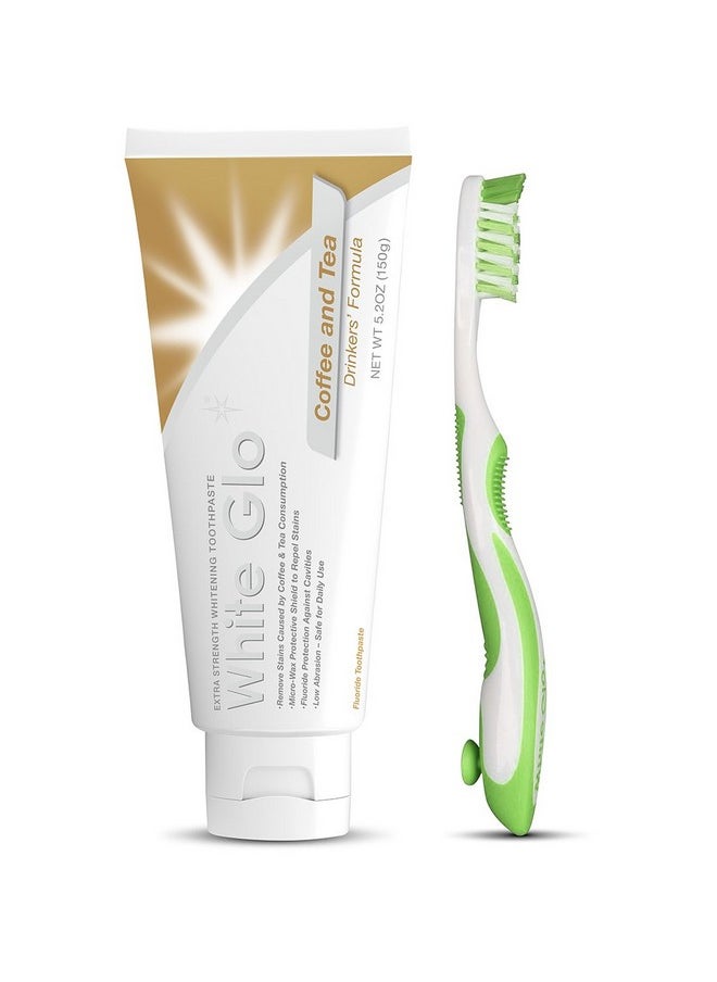 Coffee And Tea Drinkers Whitening Toothpaste With Bonus X Action Toothbrush, 5.2 Ounce