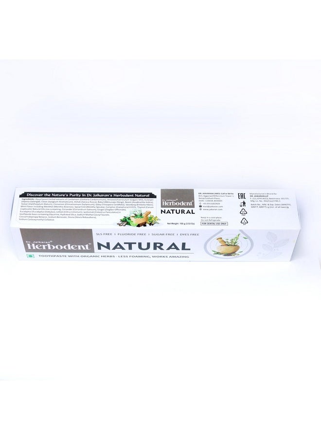 ® Natural Toothpaste - 3.53 Oz Pack Of 2 | Less Foaming, Works Amazing | Sls Free | Fluoride Free | Herbal Toothpaste With Neem, Clove & More Herbs