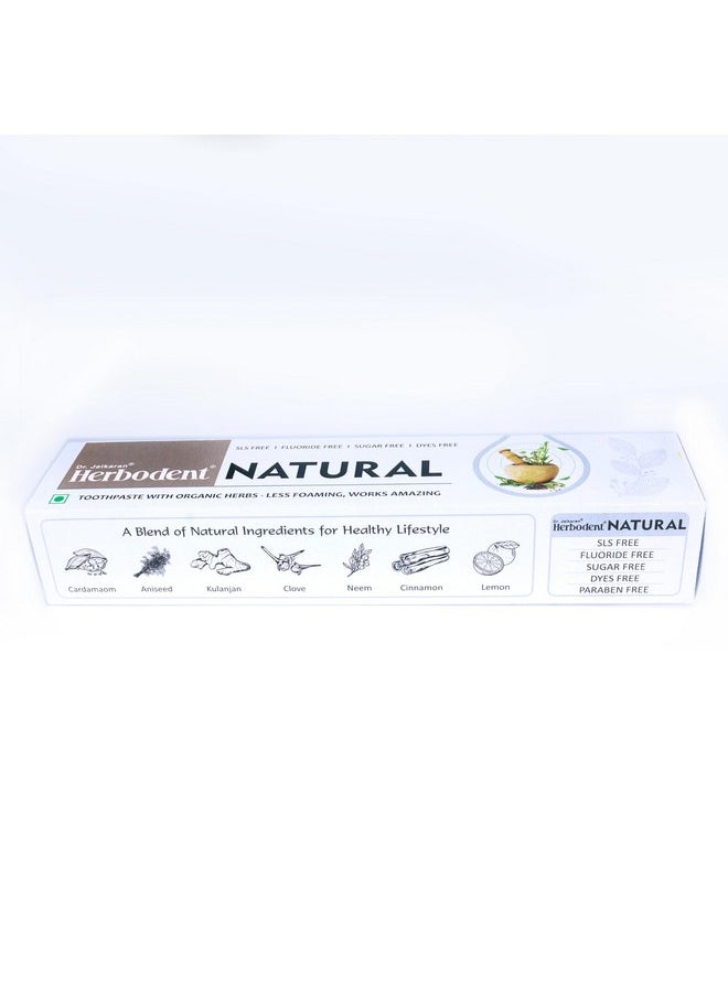 ® Natural Toothpaste - 3.53 Oz Pack Of 2 | Less Foaming, Works Amazing | Sls Free | Fluoride Free | Herbal Toothpaste With Neem, Clove & More Herbs