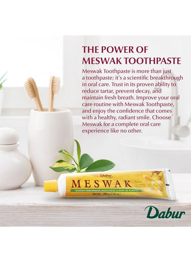 Meswak Toothpaste - Fluoride Free Toothpaste, Natural Toothpaste For Oral & Gum Health, Toothpaste For Dental Care. Natural Toothpaste With Miswak Essence, Daily Toothpaste For Oral Care