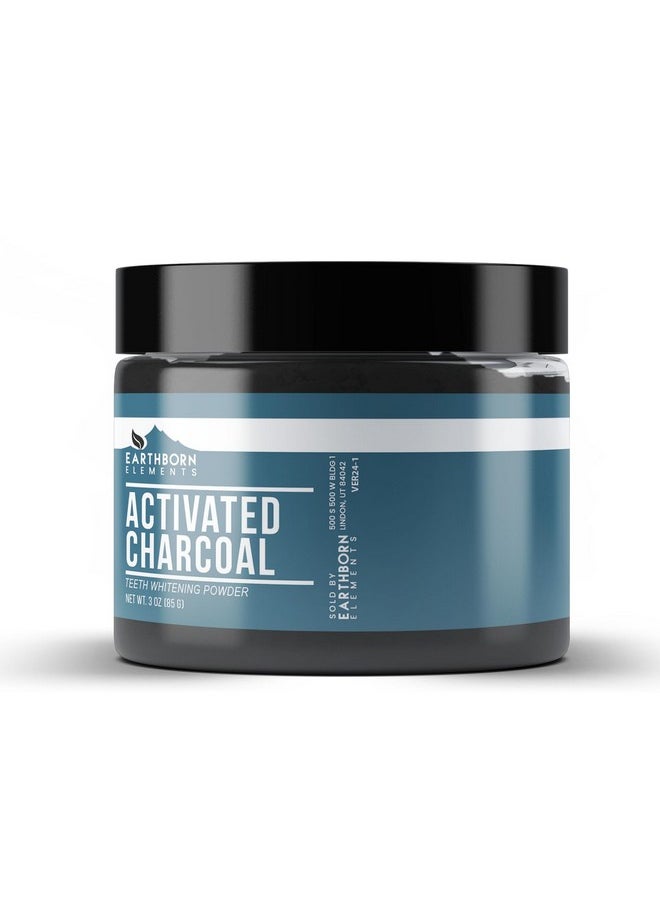 Activated Charcoal (3 Oz), Natural Teeth Whitening, Vegan & Gluten Free