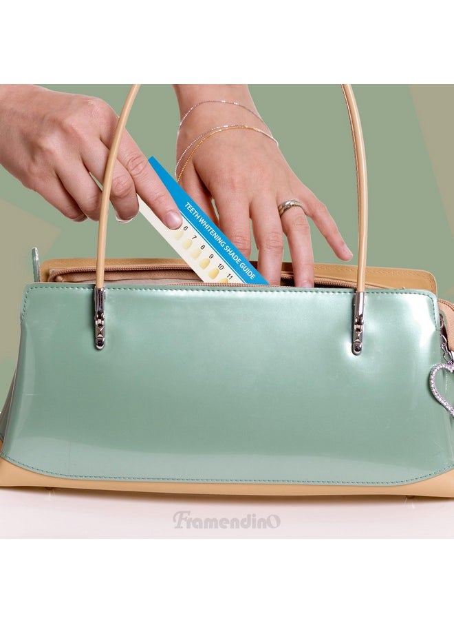 , 20 Pack Teeth Whitening Shade Guide Paper Tooth Bleaching Shade Chart For Household Oral Care