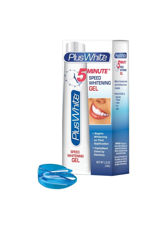 Whitening Kit - 5 Minute Speed Whitening Gel & Comfort Fit Mouth Tray - Professional Teeth Whitening Kit W/Dentist Approved Ingredient For Tooth Whitening (2 Oz)
