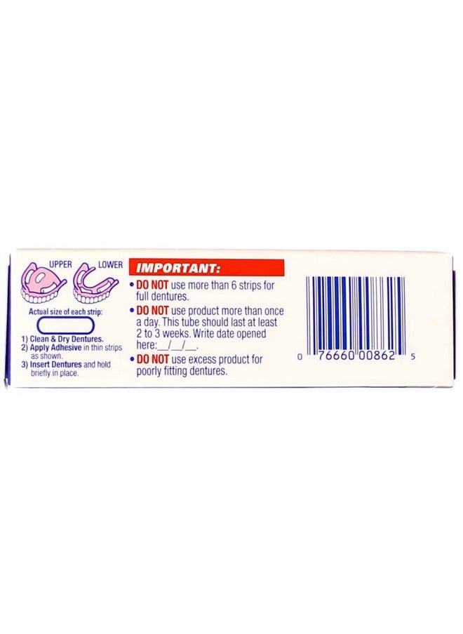 Denture Adhesive Cream Original, Multi, 0.75 Oz, Pack Of 4