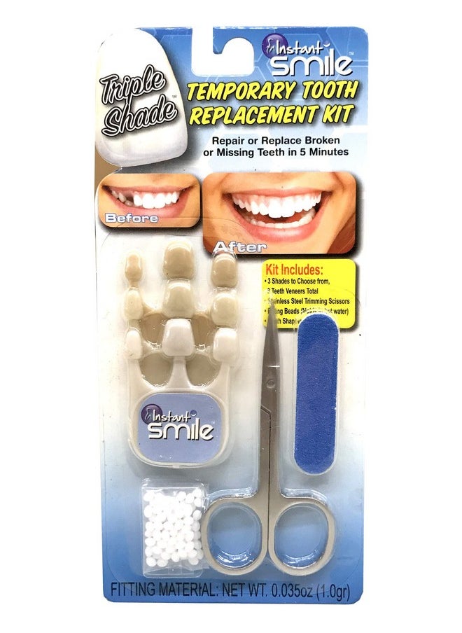 Triple Shade Temporary Tooth Kit - Replace A Missing Tooth In Just 5 Minutes!