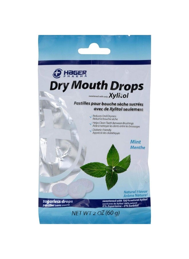 Dry Mouth Drops - Mint - Gluten Free - 2 Oz (Pack Of 2)