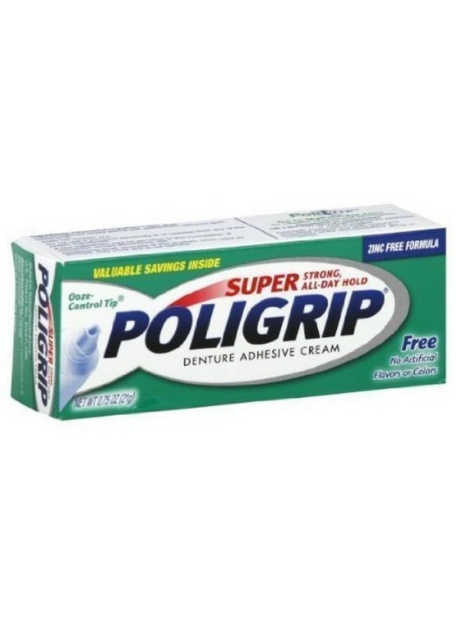 Ligrip Denture Adhesive Cream 0.75 Oz Travel Size (Pack Of 3)