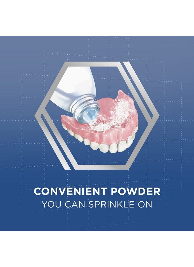 Extra Strength Denture Adhesive Powder, Denture Powder For Dentures - 1.6 Ounces (Pack Of 6)