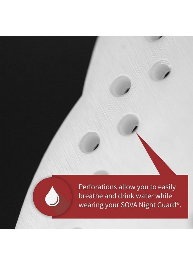 Max Night Guard - 2.4Mm Thin - Custom-Molded Fit - Protects Against Nighttime Teeth Grinding & Clenching - Odor & Taste Free - Remoldable Up To 20 Times - Non Toxic