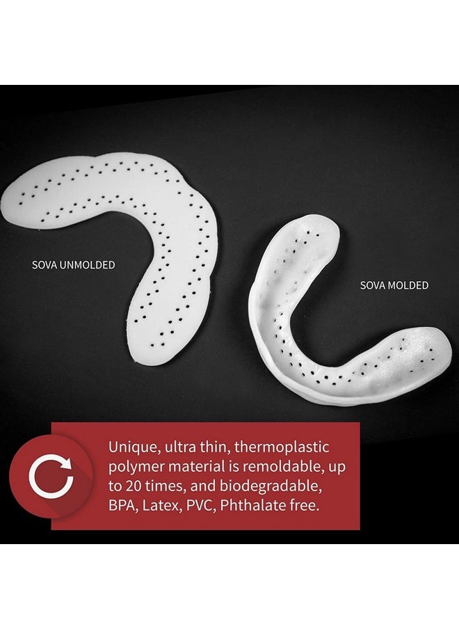 Max Night Guard - 2.4Mm Thin - Custom-Molded Fit - Protects Against Nighttime Teeth Grinding & Clenching - Odor & Taste Free - Remoldable Up To 20 Times - Non Toxic