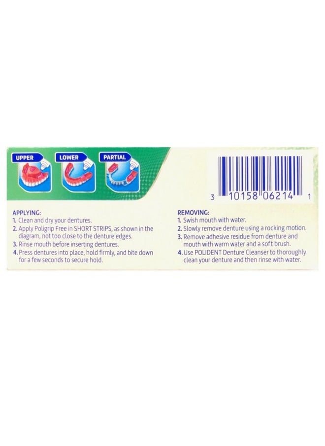 Super Poligrip Denture Adhesive Cream - Strong, All-Day Hold - Zinc Free - No Artificial Flavors Or Colors - 0.75 Oz. Ea.