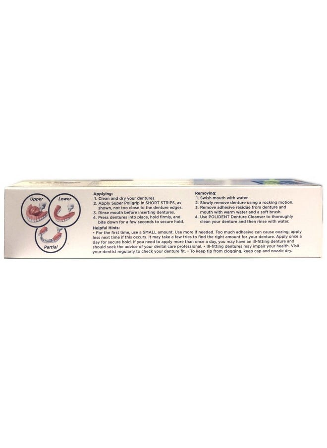 Super Poligrip Denture Adhesive Cream: 2 Packs Of 2.4 Oz