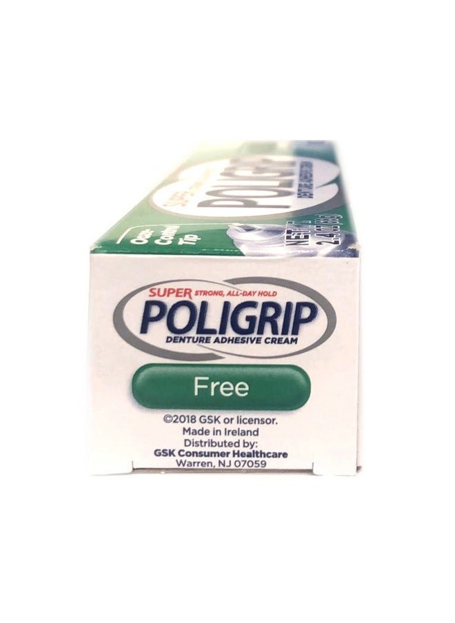 Super Poligrip Denture Adhesive Cream: 2 Packs Of 2.4 Oz